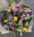 X Large bouquet filled with seasonal colourful blooms