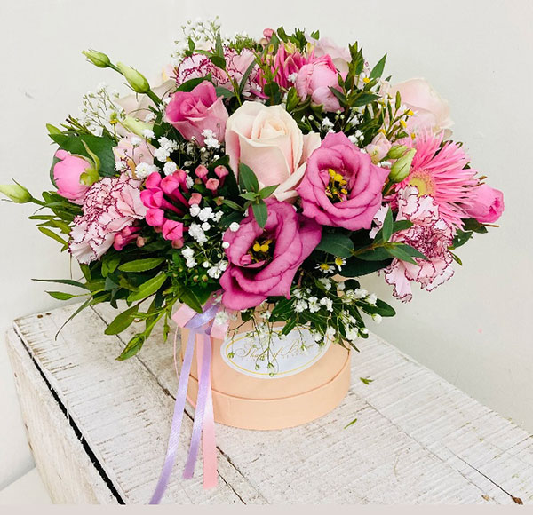 mothers day flowers hatbox