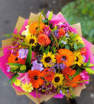 luxurious autumn flowers