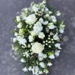 White Wildflower Spray Wreath