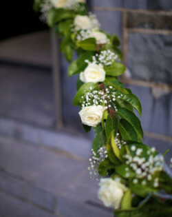 Church Railings with Roses & Ivy