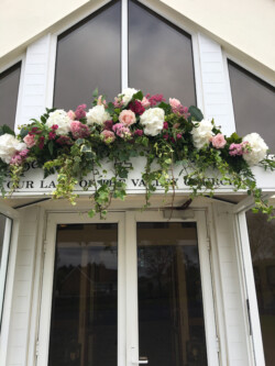 church arch flowers