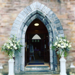 Fresh flower urn arrangements