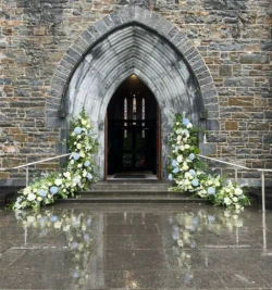 cathedral flower arch entrance