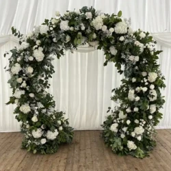 large floral wedding arch