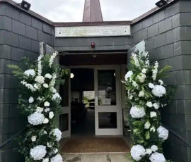 The Luxe White & Greens Package - Floral Entrance to Fossa Church
